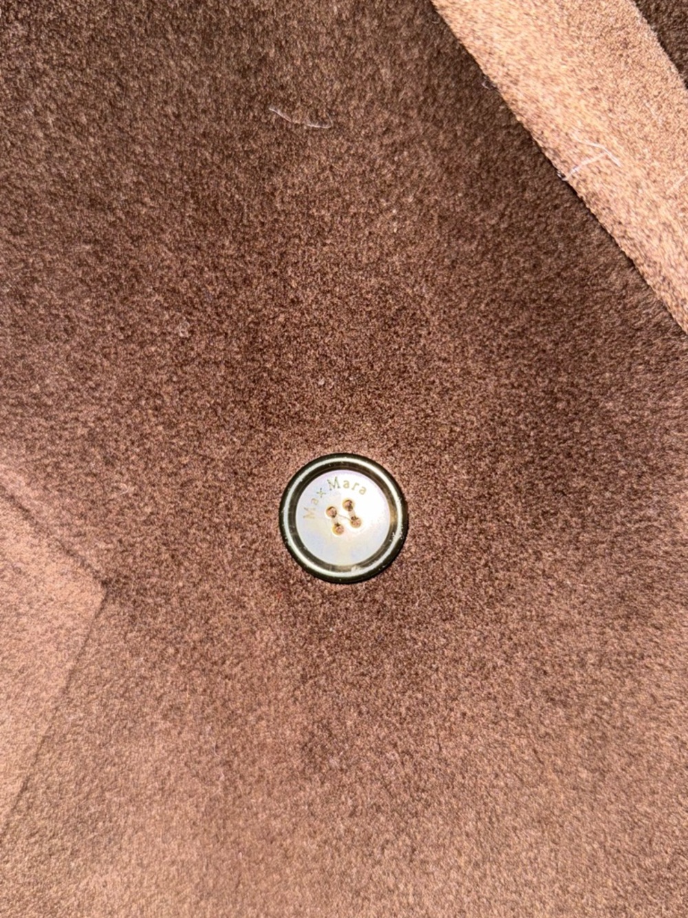 MaxMara Brown Button-Front Wool Coat - Picture 2 of 7